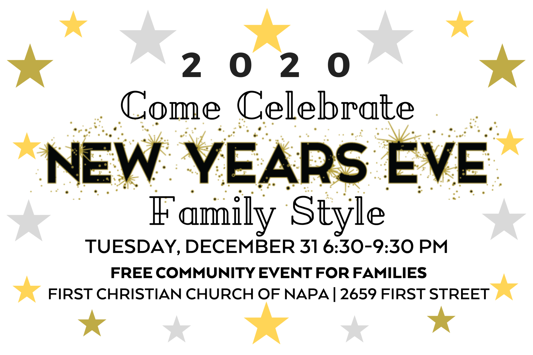New Year's Eve - Family Style!